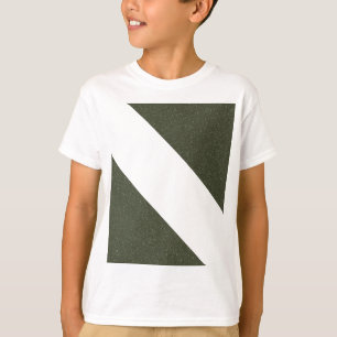 Moss Green Bold Diagonal Kids T-Shirt