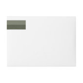 Moss Green Bottom Fade Wrap Label - Anpassbar (Vorderseite)