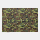 Moss Green Camouflage Handtuch (Horizontal)