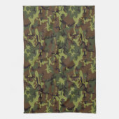 Moss Green Camouflage Handtuch (Vertikal)