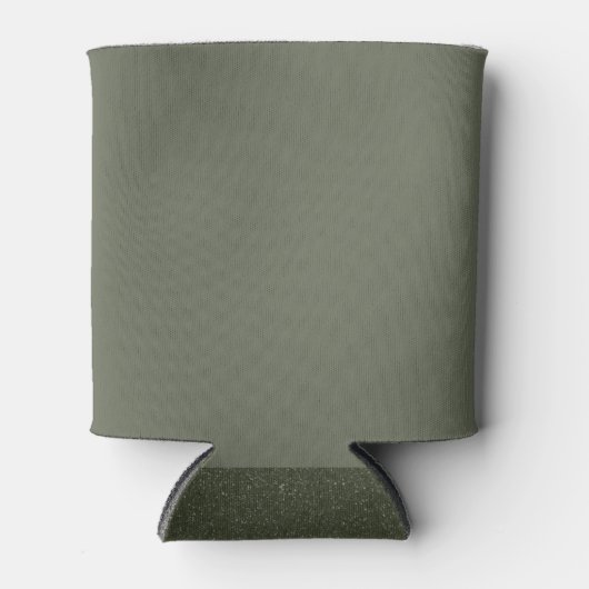 Moss Green Can Cooler mit texturierter Basis Dosenkühler (Vorderseite)