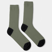 Moss Green Crew Socks - Anpassbare Pair Socken (Rechts)