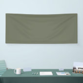 Moss Green Custom Fabric Banner (Messe)