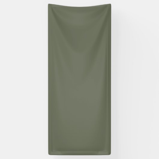 Moss Green Custom Fabric Banner (Vertikal)