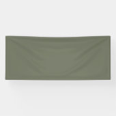 Moss Green Custom Fabric Banner (Horizontal)