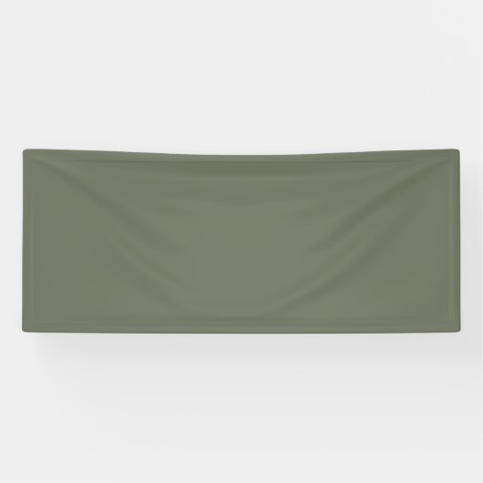Moss Green Custom Fabric Banner (Horizontal)