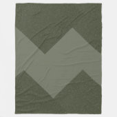 Moss Green Custom Fleece Blanket (Vorderseite)