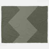 Moss Green Custom Fleece Blanket (Vorderseite (Horizontal))