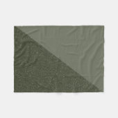 Moss Green Custom Fleece Blanket (Vorderseite (Horizontal))