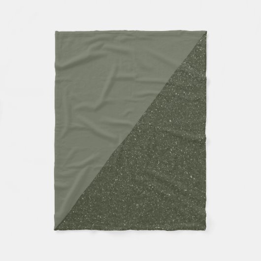 Moss Green Custom Fleece Blanket (Vorderseite)