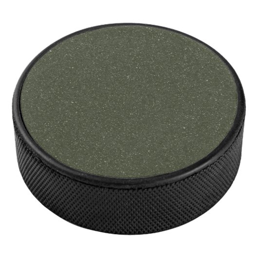 Moss Green Custom Hockey Puck (3/4)