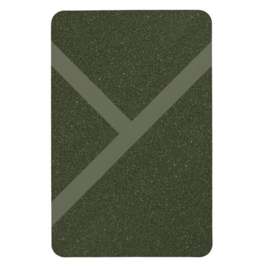 Moss Green Custom Magnet mit Textur - Anpassen (Vertikal)