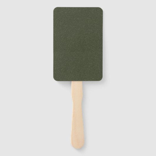 Moss Green Custom Paddle Fans Fächer (Rückseite)