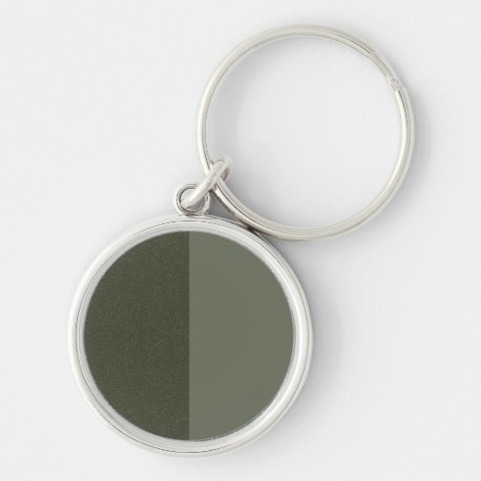 Moss Green Custom Round Schlüsselanhänger teilen (Vorne)
