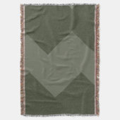 Moss Green Custom Throw Blanket Decke (Vorderseite Vertikal)
