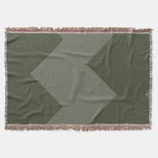 Moss Green Custom Throw Blanket Decke (Vorderseite)
