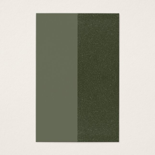 Moss Green Custom Visitenkarte (Vorderseite)