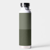Moss Green Custom Water Flasche - Moderne Split (Links)