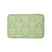 Moss Green Damask Badematte (Vorderseite)