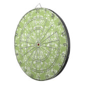 Moss Green Damask Dartscheibe (Vorderseite rechts)