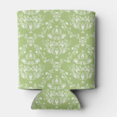 Moss Green Damask Dosenkühler (Rückseite)
