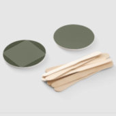 Moss Green Diagonal Fans - Maßgeschneidertes Event Fächer (Non-assembled)