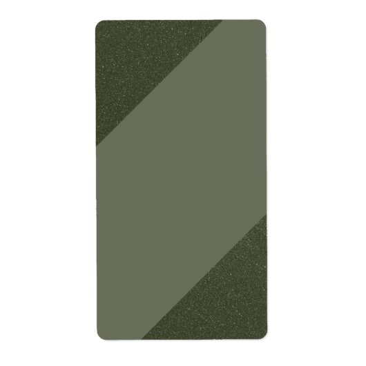 Moss Green Diagonal Shipping Labels (Vorne)