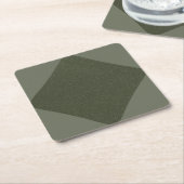 Moss Green Diamond Accent Paper Untersetzer (angewinkelt)
