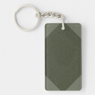 Moss Green Diamond Acrylic Schlüsselanhänger - ind