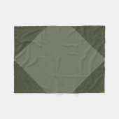 Moss Green Diamond Fleece Blanket (Vorderseite (Horizontal))