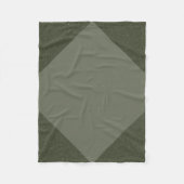 Moss Green Diamond Fleece Blanket (Vorderseite)