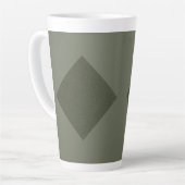 Moss Green Diamond Latte Tasse (Linke Ecke)