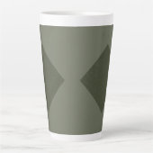Moss Green Diamond Latte Tasse (Vorderseite)