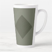 Moss Green Diamond Latte Tasse (Rechts)
