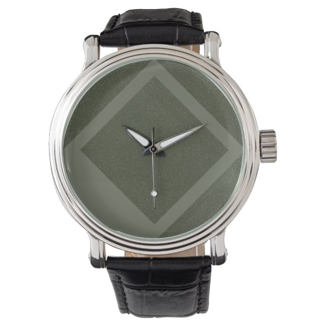 Moss Green Diamond-Lined Watch Armbanduhr (Vorderseite)