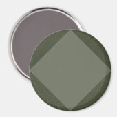 Moss Green Diamond Magnet mit Textur (Vorderseite/Rückseite)