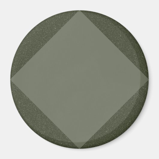 Moss Green Diamond Magnet mit Textur (Vorne)