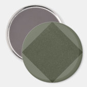 Moss Green Diamond Muster Magnet (Vorderseite/Rückseite)