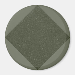 Moss Green Diamond Muster Magnet
