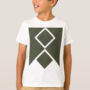 Moss Green Double Diamond T-Shirt - T - Shirt