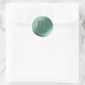 Moss Green Double Monogram Wax Siegel Stickers (Tasche)