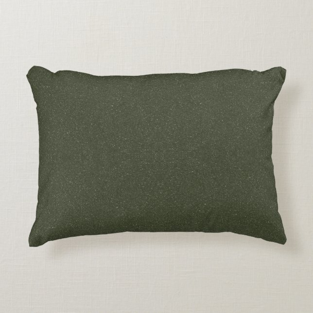 Moss Green Dual Texture Accent Pillow - Anpassen Dekokissen (Vorderseite)
