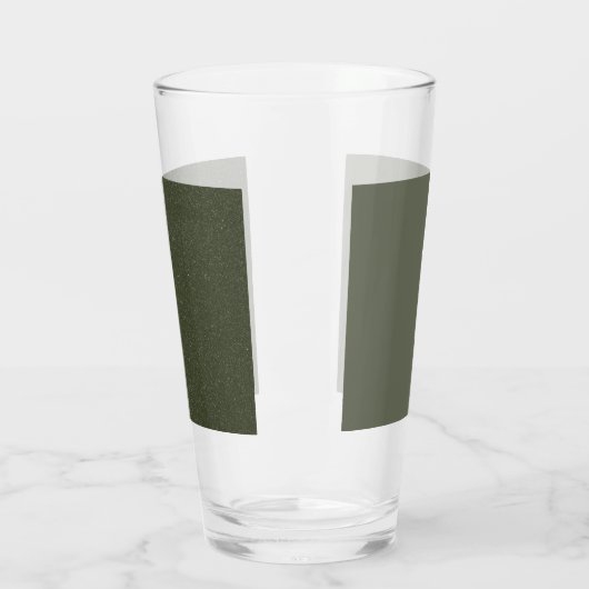 Moss Green Dual-Tone-Pint-Glas Glas (Links)