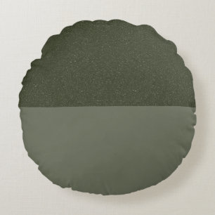 Moss Green Dual-Tone-Rundkissen - individuell eins Rundes Kissen