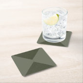 Moss Green Dual-Triangle-Party - Paper Untersetzer (Vor Ort)