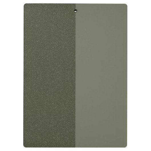 Moss Green Duo Clipboard - Glitzer & Matte Klemmbrett (Rückseite)