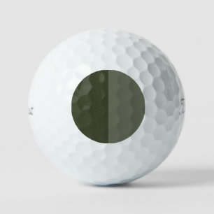 Moss Green Duo Design Golf Ball - individuell eins