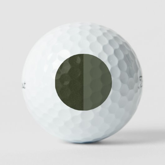 Moss Green Duo Design Golf Ball - individuell eins (Vorderseite)