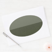 Moss Green Duo Oval Aufkleber - individuell einste (Umschlag)
