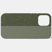 Moss Green Duo-Texture iPhone 12 Pro Max Fall Case-Mate iPhone Hülle (Rückseite (Horizontal))